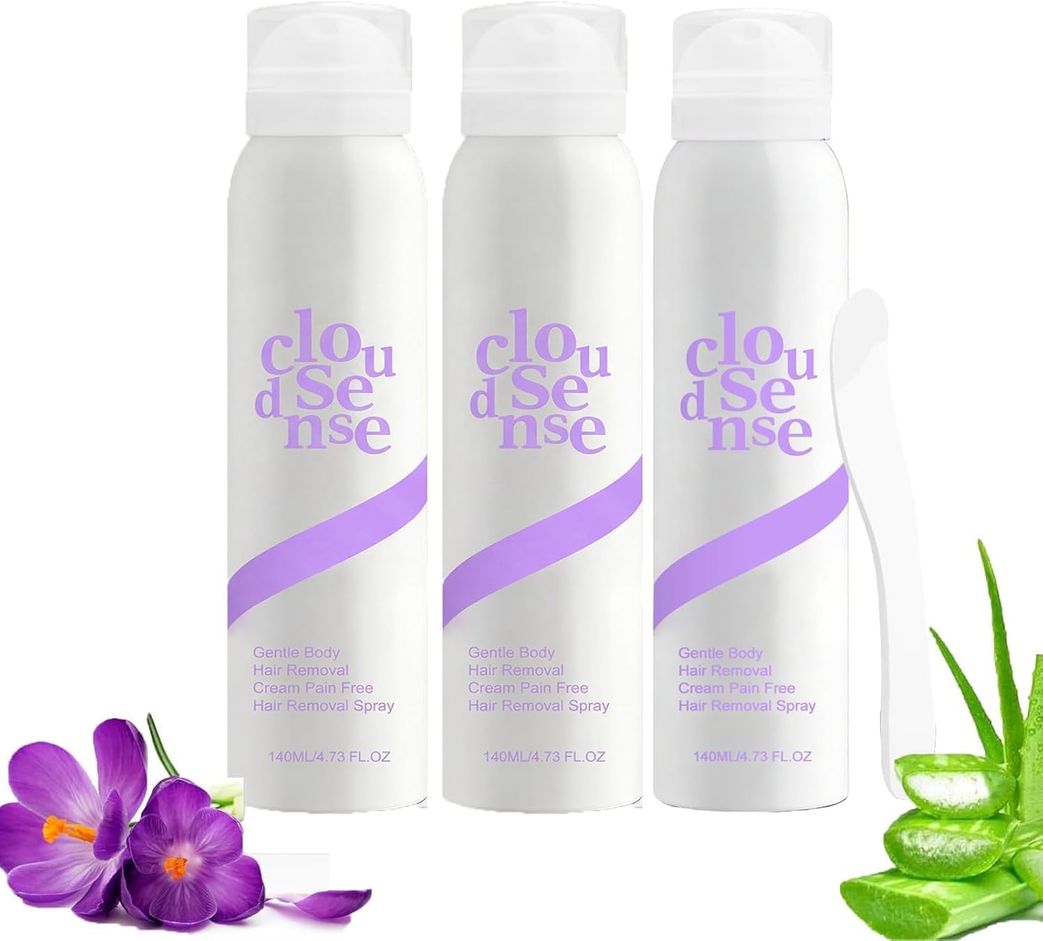Spray depilatorio delicato, crema depilatoria idratante, lenitiva e indolore; azione rapida, delicata e lenitiva; depilazione sicura per pelli sensibili (uomo e donna)