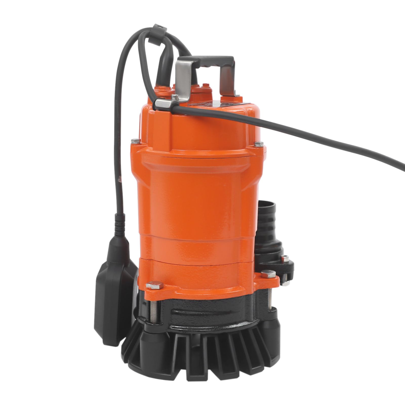 Pompa głębinowa do ścieków 0,55 kW, 230 V, pompa głębinowa z przełącznikiem pływakowym, do 15 m, 16 m³/3519 gal/h, do ścieków, stawów, piwnic, nawadniania ogrodu, pomarańczowa