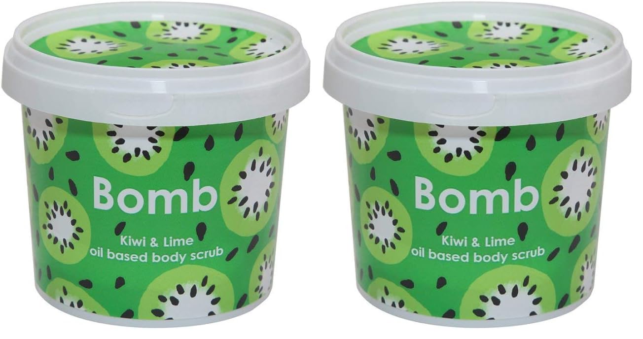 Bomb Cosmetics Kiwi & Lime Vücut Peeling 400g (2 paketi)