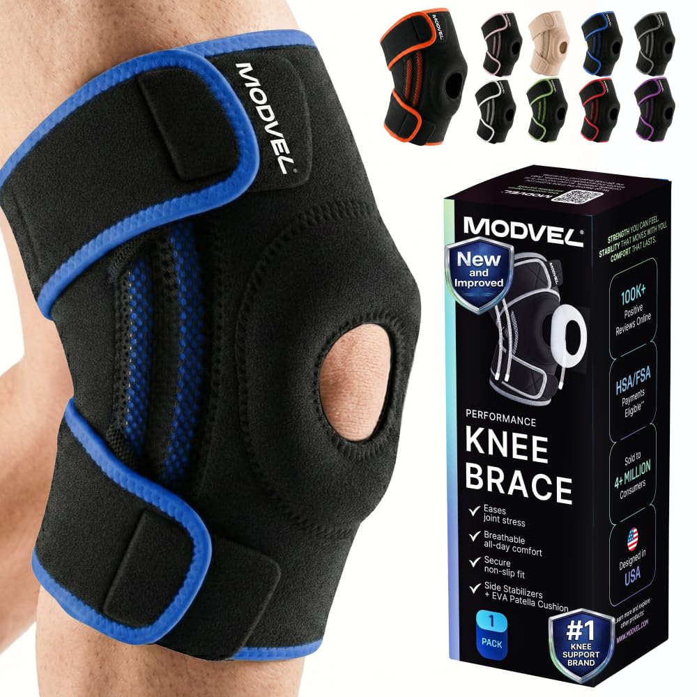 MODVEL Paquete de 2 rodilleras de compresión para hombres y mujeres, rodilleras para correr, ortopédicas para el alivio de rotura de menisco, artritis y malestar articular (XXXL) — view 32