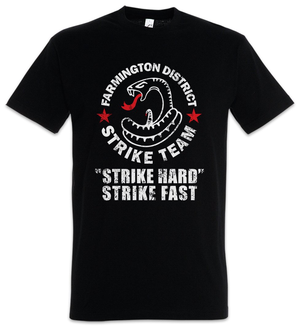Urban Backwoods Strike Team Shield Men T-Shirt Black Size 3XL