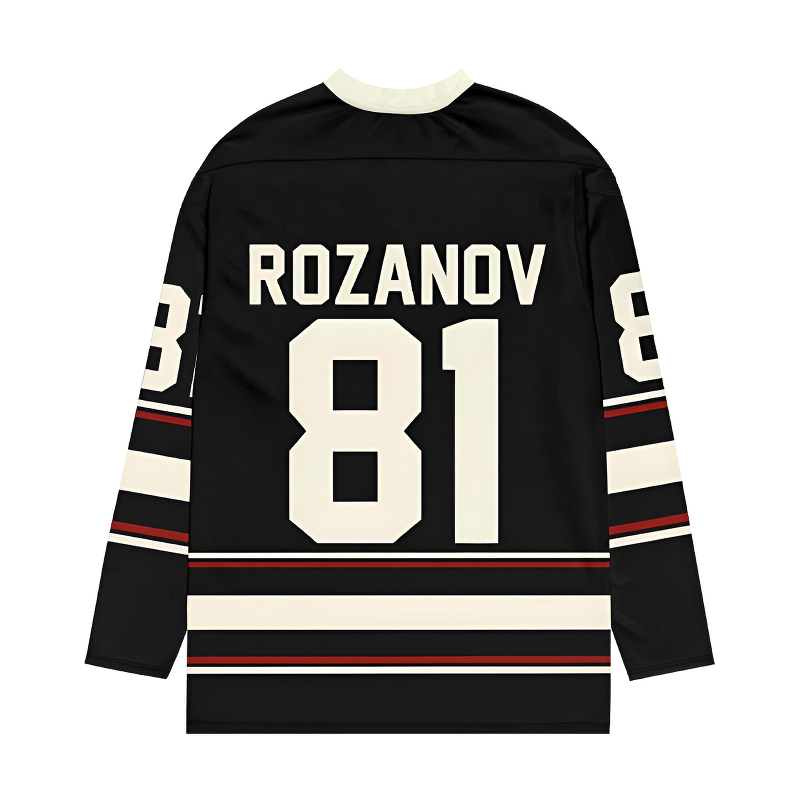 Generisch Heated Rivalry Merch Rozanov 81 24 Ice Hockey Shirt Long Sleeve V-Neck Unisex Sport & Streetwear Style - 4
