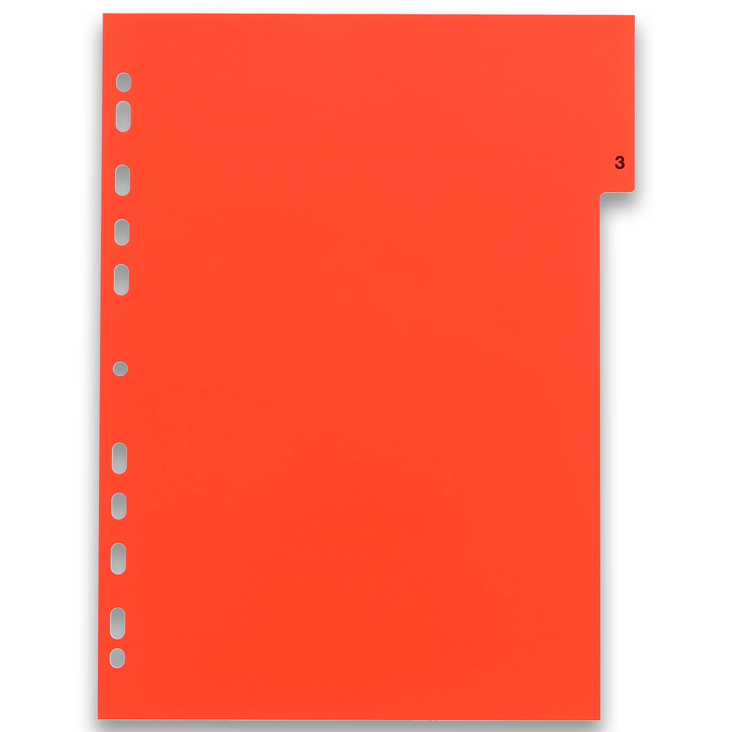 Oxford 100204769 - Divisori in Plastica, Numeri, 1 - 12, 25 Register, Bianco