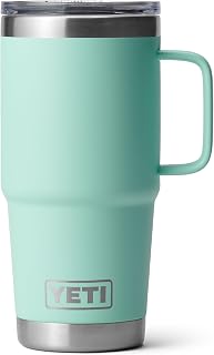 YETI Rambler Travel Mug, Stainless Steel Vacuum Insulated with Stronghold Lid, Seafoam, 20oz (590ml)