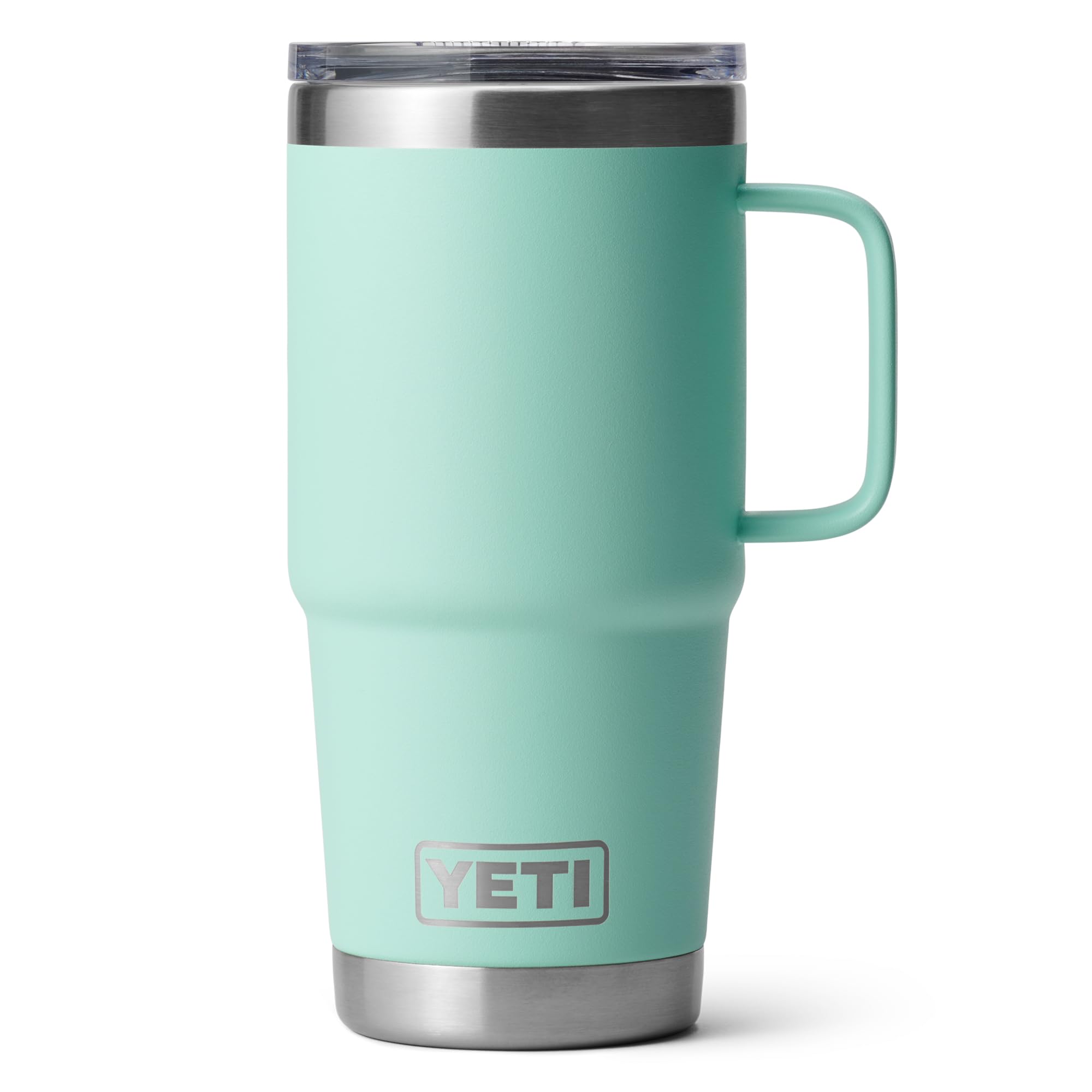 YETI Rambler Travel Mug, Stainless Steel Vacuum Insulated Mug with Stronghold Lid, Seafoam, 20 oz (591 ml)