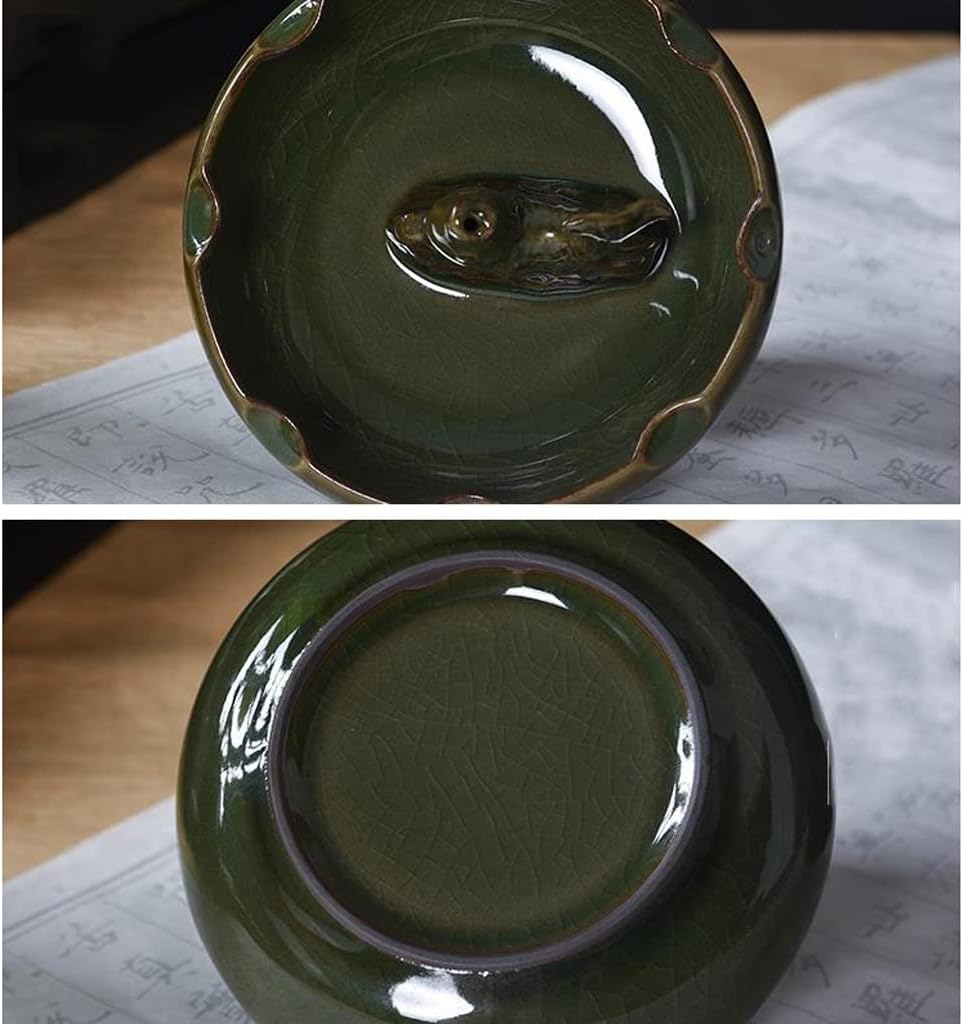 Incense Burner Incense Holder for Sticks/Cone/Coil, Ceramic Incense Burner, Porcelain Glaze Cense Holder, Home Office Yoga Teahouse Temple Medelitation Incense Holder