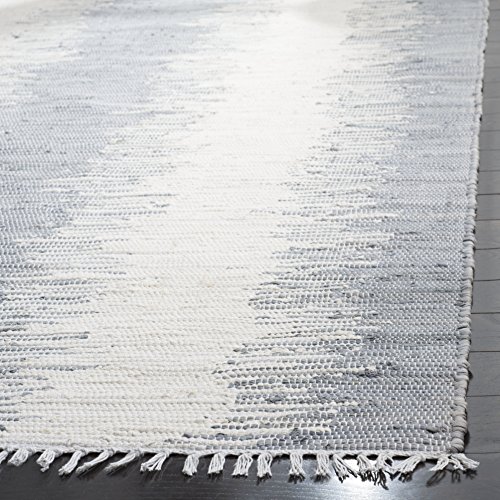 Tapete corredor SAFAVIEH 2'3" x 6' algodón gris miniatura 4