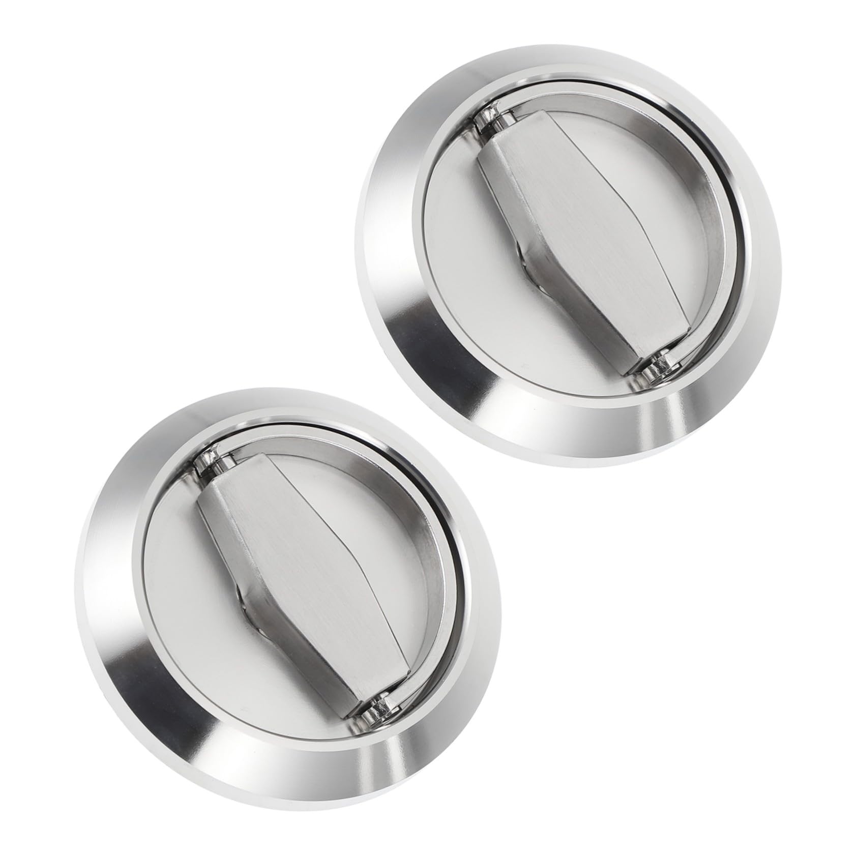 Tirador puerta empotrado de acero inoxidable mate para armarios y cajones de cocina, pack de 2
