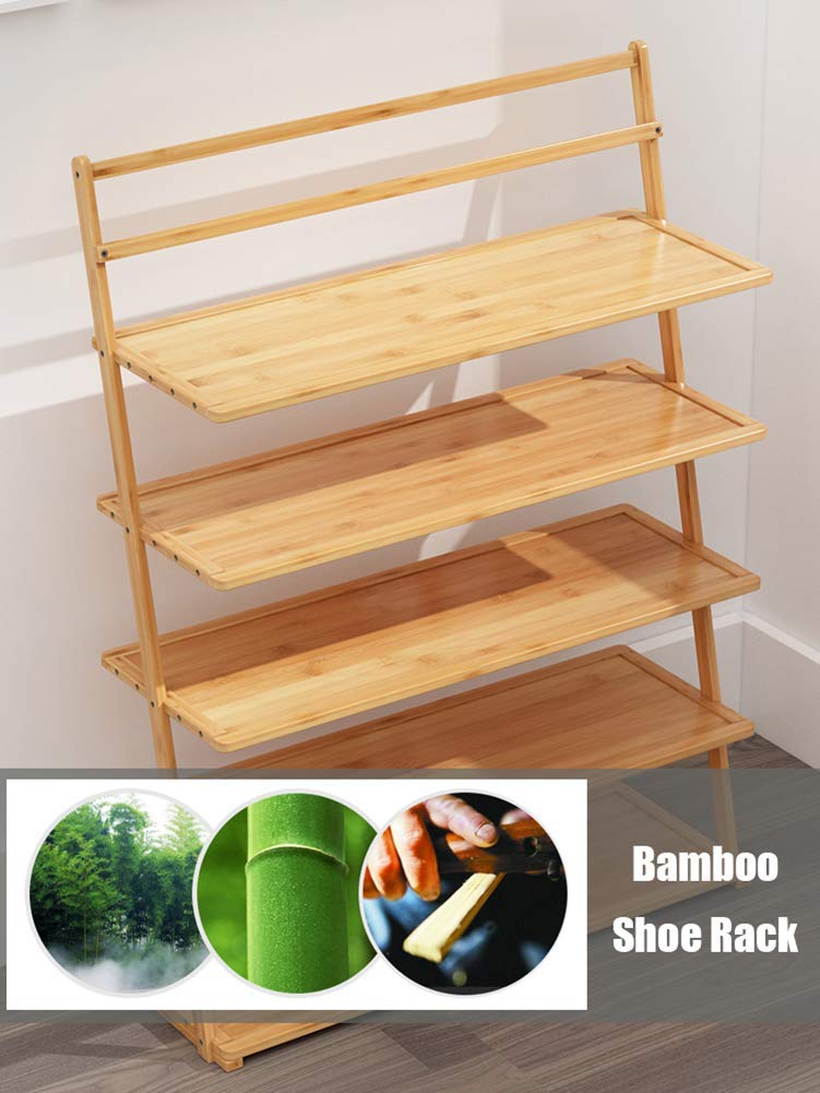 Box And Beyond - Étagère à Chaussures - 69 X 28 X 47,5 Cm - Bambou Naturel - 3 Niveaux - Meuble Chaussures, Range-Chaussures - Couloir, Entrée, Placard - Style Scandinave Et Moderne