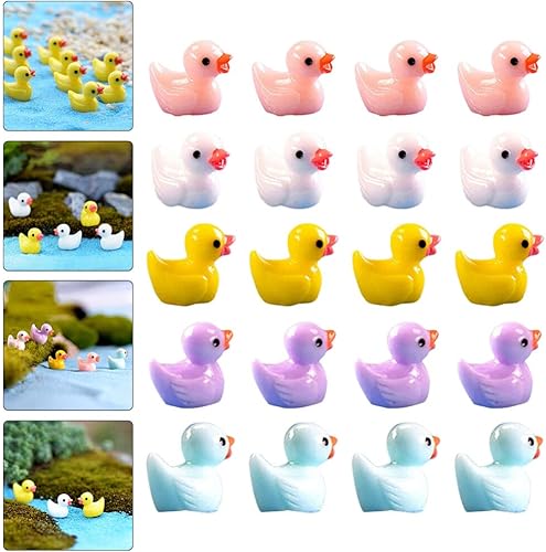 Miniatura 9 de Mini resina 60 piezas de pequeñas figuras en miniatura, accesorios de jardín de hadas, animales en miniatura, resina pequeña, casa de muñecas en