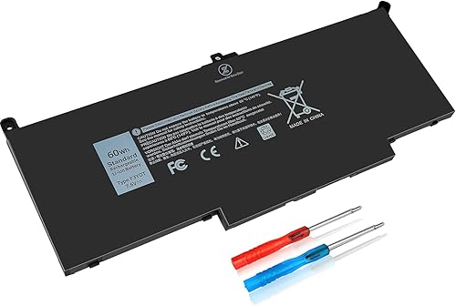 Miniatura 1 de Angwel F3YGT - Batería para portátil Dell Latitude 12 7000 7280 7290 Latitude 13 7000 7380 7390 Latitude14 7000 7480 7490 Series compatible con PN
