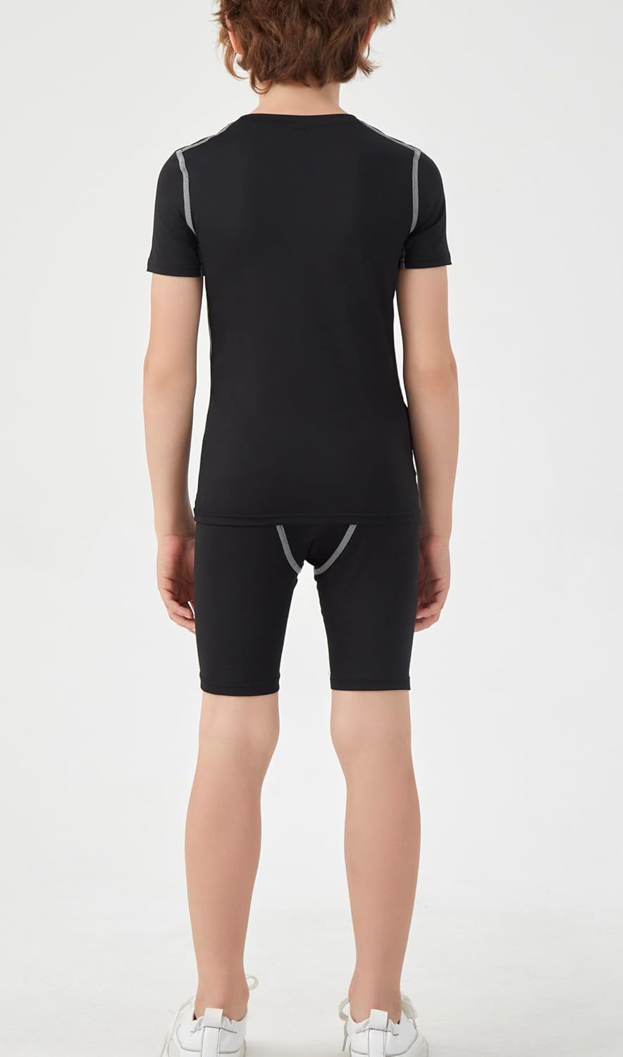 DANI CHINS Boys Compression Shirt And Shorts Set Quick Dry Base Layer Undershirt Underwear for Sports Running - Image 4