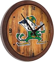 Vista 311 de The Fan-Brand NCAA Oklahoma Sooners: Faux Barrel Top Wall Clock Sports Team Bar Sign Décor - Home Man Cave, Party Decoration - Made On Demand