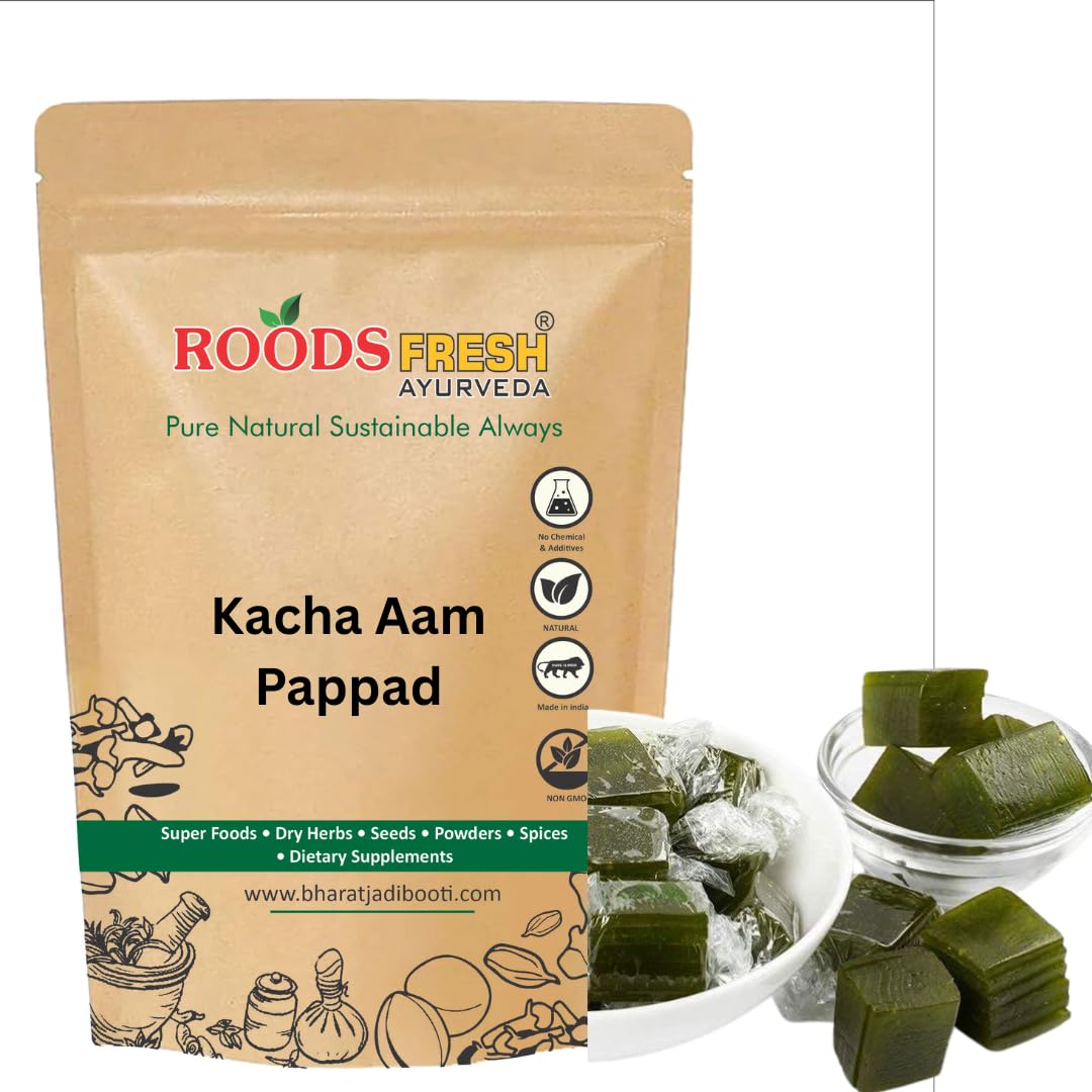 Roods Fresh Kaccha Aam | Green Mango Fruit Bar | 100% Natural Fruit Candy | Premium Raw Mango Toffee (400gm)
