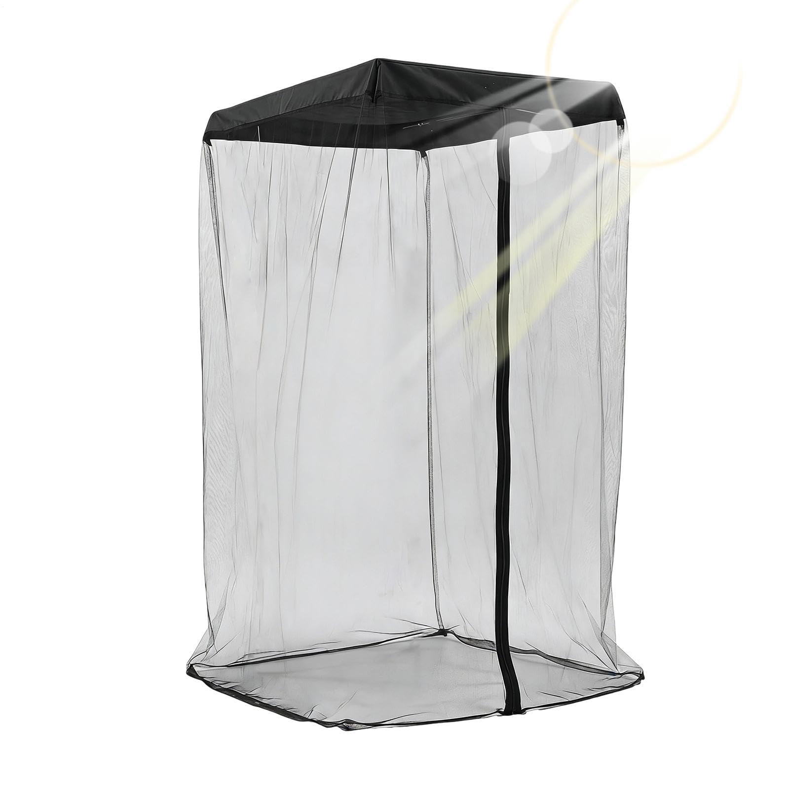 Abri de filet anti-mouches pliable pour couverture de balançoire extérieure étanche