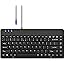 Perixx PERIBOARD-409P Wired PS2 Mini Keyboard, Black, US English Layout