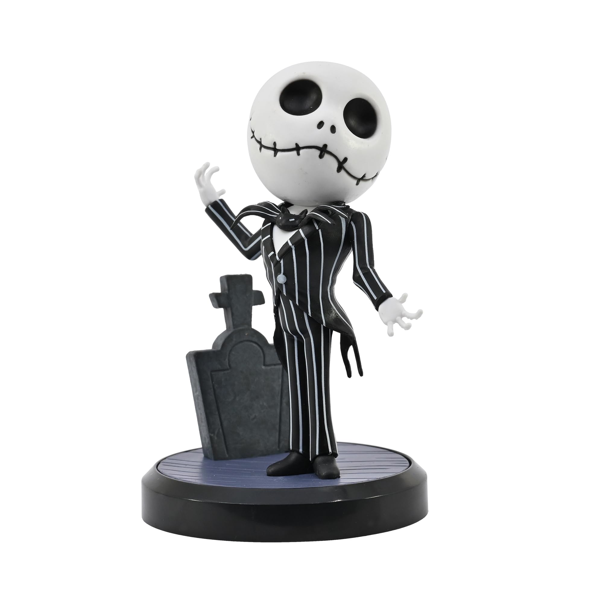 YuMe The Nightmare Before Christmas Jack Skellington 4.1" Mini Figure Collectable in Hero Window Box | Tim Burton Disney Merchandise | Kids, Adult & Movie Toy Gift | Get 6 TNBC Classic Series Figures