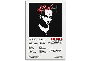 SUANYE Playboi Carti "Whole Lotta Red" Album Cover Poster