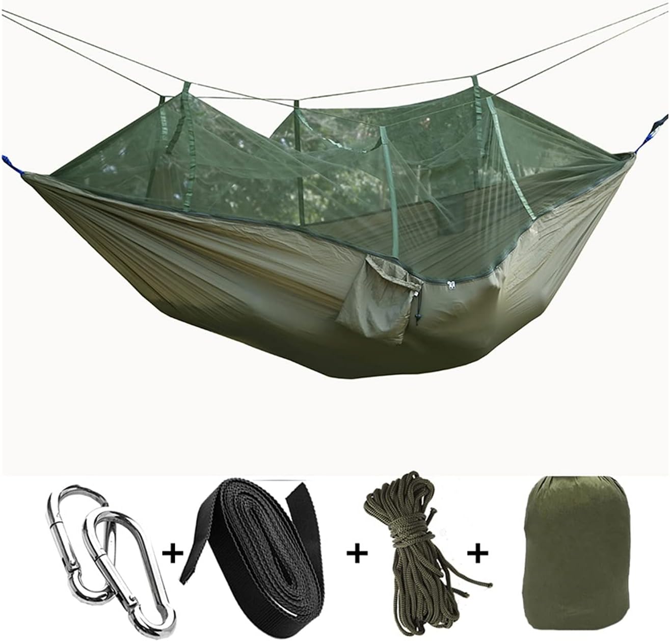 Swings Seats Portable Foldable Double Camping Hammock Mosquito Net Tree Swing Tent Travel Bed, Ideal Swing Tent for Camping, Backpacking, Kayaking & Travel Swing Set(A)