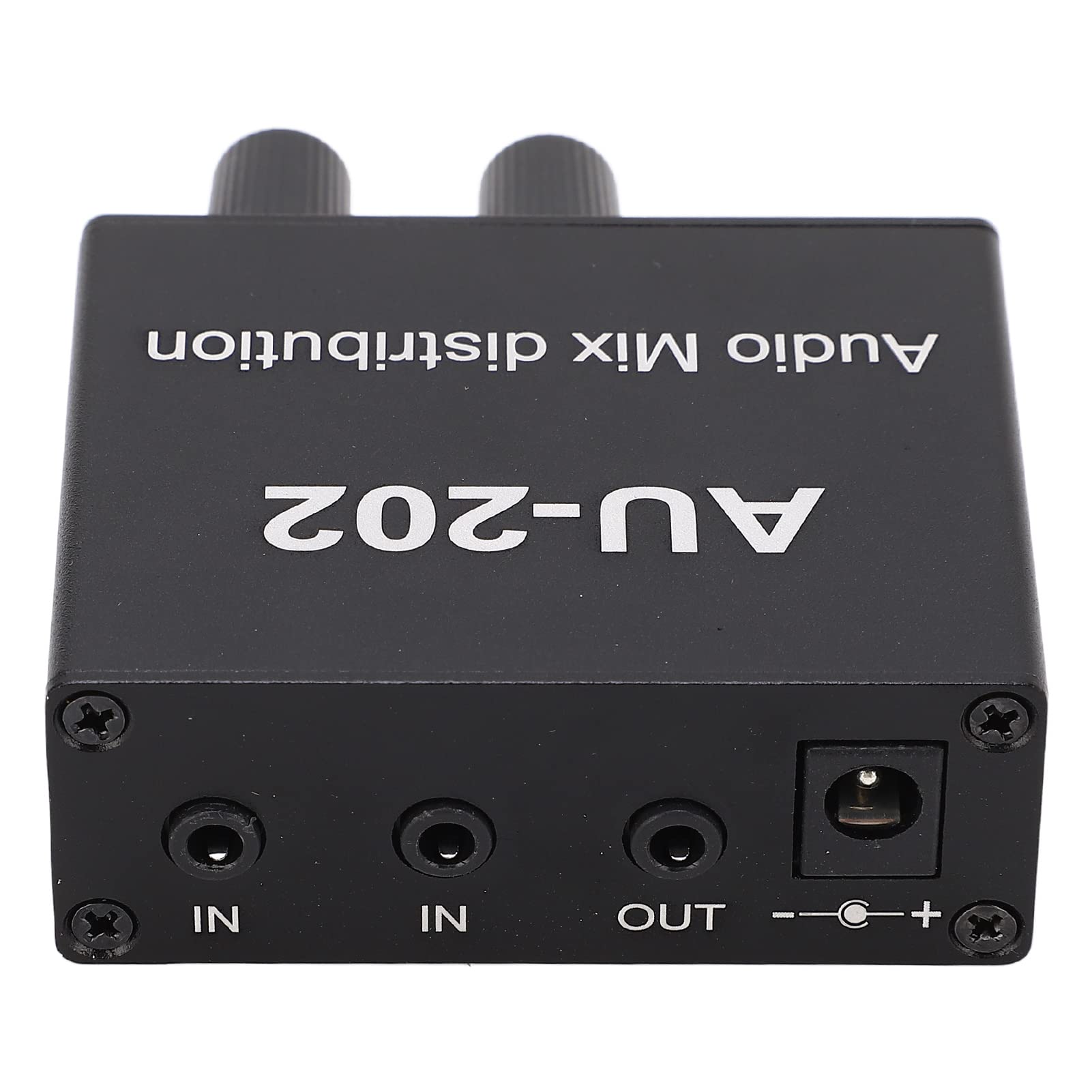 2 in 2 Out Mini Audio Mixer Line Mixer Soundboard Musikkonsole Power Stereo mit Netzteil
