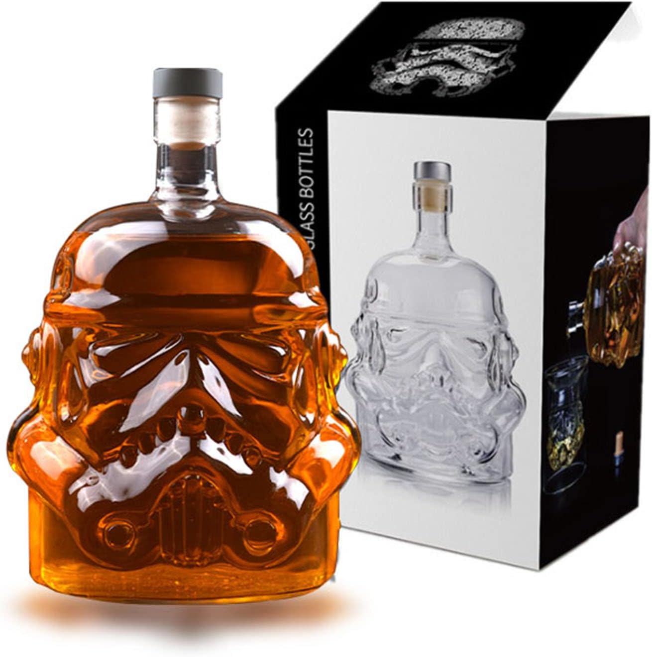 CLKAISHI Whiskey Decanter Glass Bottle Decanter with Lead
