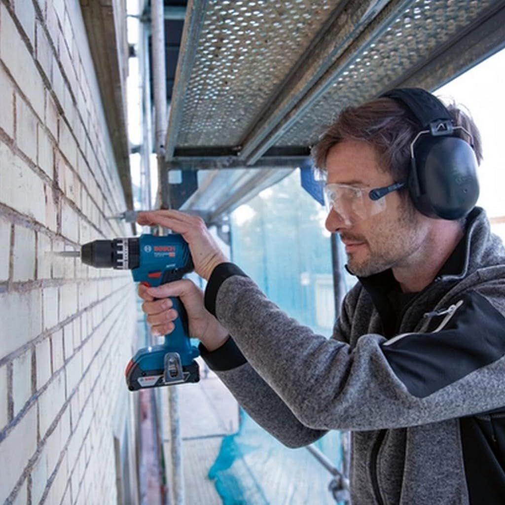 Bosch Professional GSB 18V-45 - Taladro atornillador de percusión inalámbrico de 18 V (velocidad de rotación de 1900 min¹, con 3 baterías ProCORE 4,0 Ah, cargador rápido GAL 18V-40, L-Case)