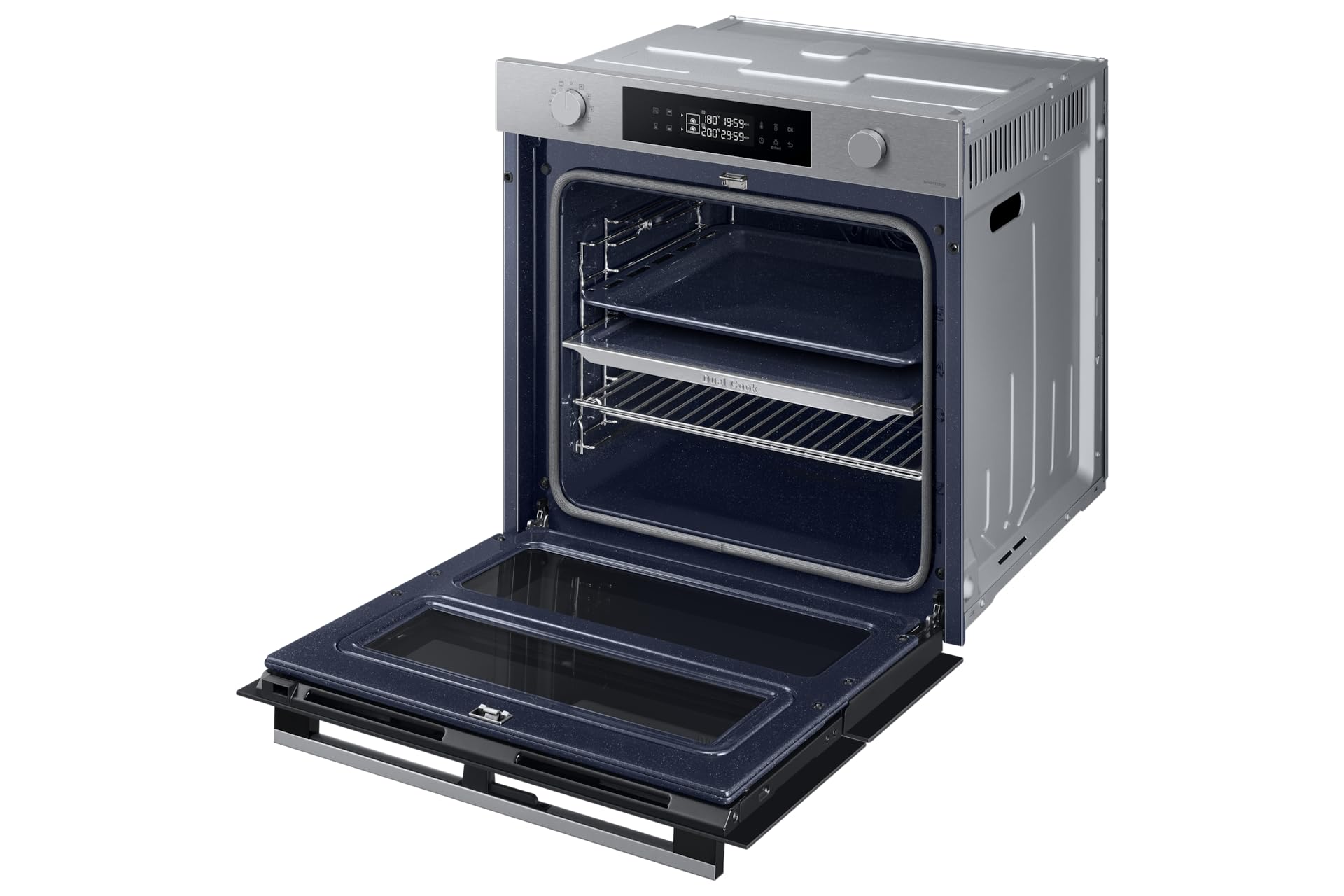 SAMSUNG Four encastrable pyrolyse NV7B45305AS dual cook flex,76 litres, wifi