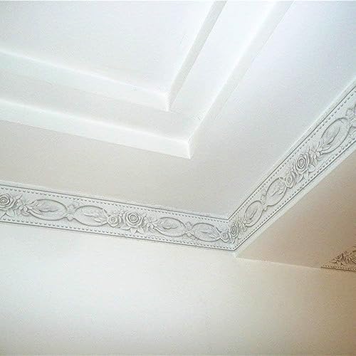 Miniatura 2 de Simplemuji - Borde autoadhesivo de 16.4 ft, peonía blanca 3D, impermeable, fácil de aplicar, 4 pulgadas por 16.5 pies