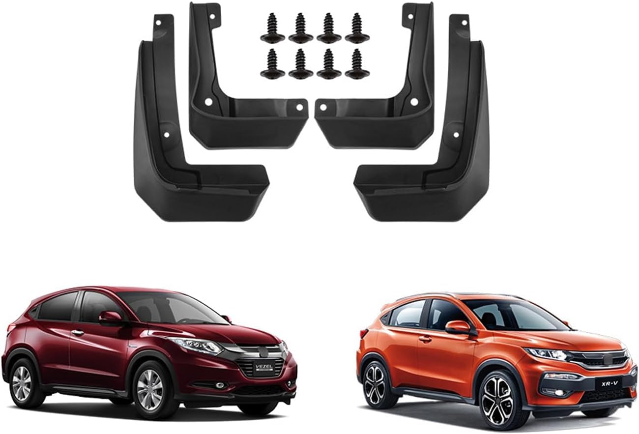 Plakdfuu Normal Car Mud Flaps For Vezel Xrv 2015-2022, Styling Body Accessories Splash Guards Fender (Set Of 4)
