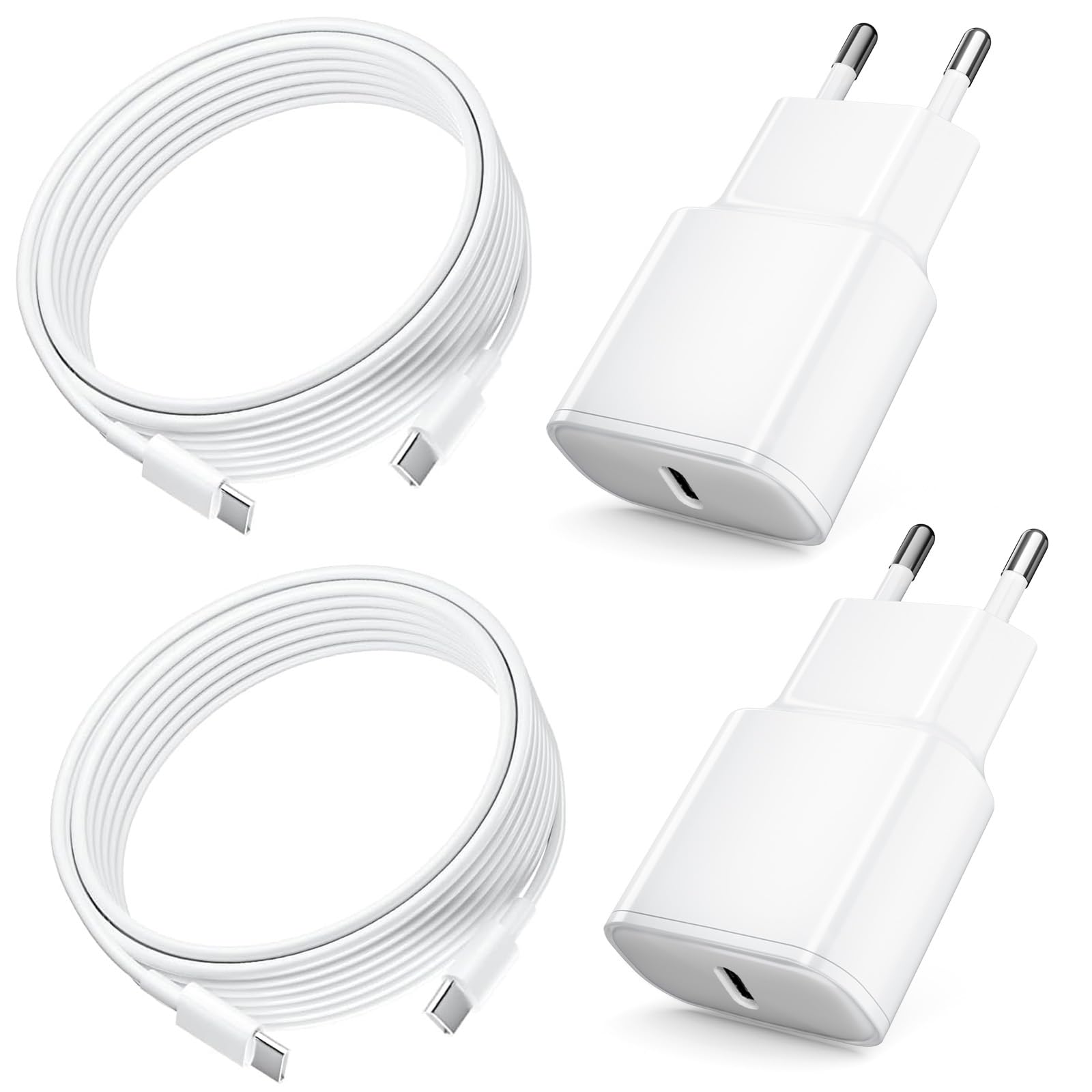 Cargador para iPhone Carga Rapida, Paquete de 2 Cagador USB C PD 3.0 y Cable Lightning de 2 m para iPhone 14/13/12/11/Pro/Pro MAX/iPad[5th-9th]/iPad Mini[2nd-5th]/iPad Air — view 8
