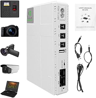 Router Power Supply,Portable Mini Power Supply LED Light Router Battery - Modem Mini Power Supply Speaker Output Battery Pack for LED Light Mumiao