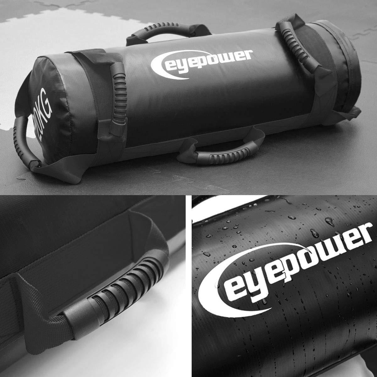 EYEPOWER Power Bag de Musculation 5-20kg 20x60cm Sandbag