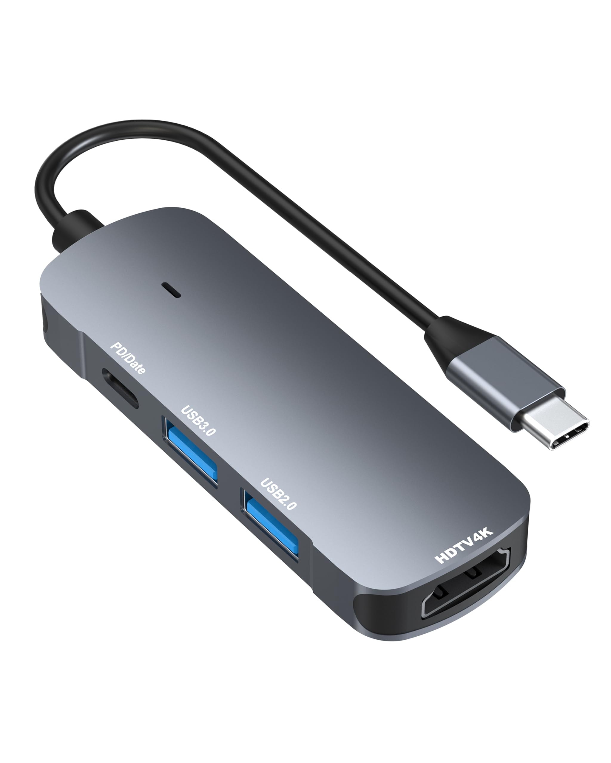 USB ハブ Type-C タイプC セルフパワー 4ポート 【４K対応HDMIポート・PD急速充電ポート・USB3.0ポート・USB2.0ポート】HUB USBポート 増設 拡張 MacBook Pro/Air 2020 Dell XPS 13/15 Lenovo Yoga HP HuaweiなどタイプC機種に対応