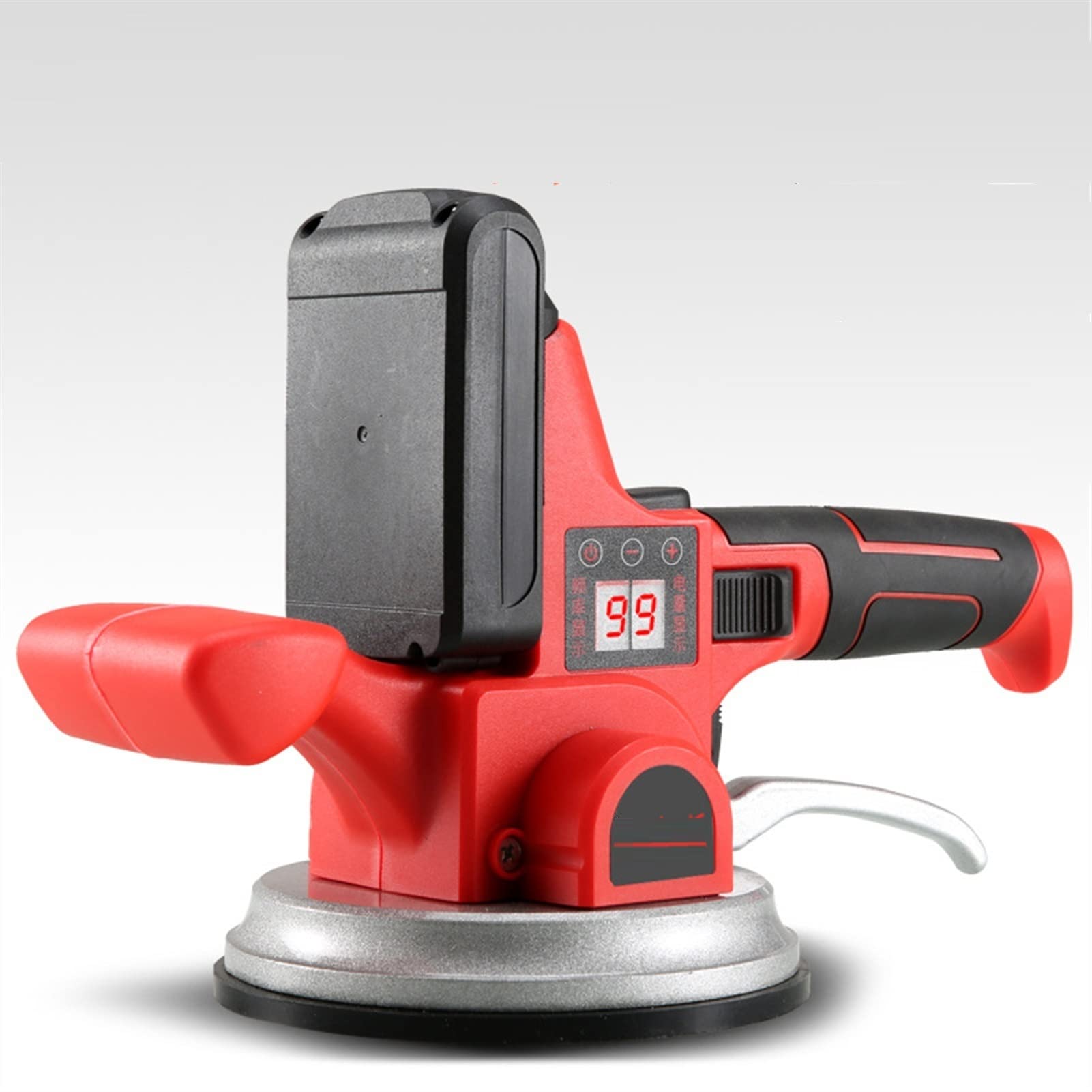 OTQEFTN Tile Vibrator Leveling Machine Digital Display Tile Tiler 21V Tiler Tile Floor Tile Tile Vibration Machine Automatic Leveler Hand-held Tile Tiling Machine Hello