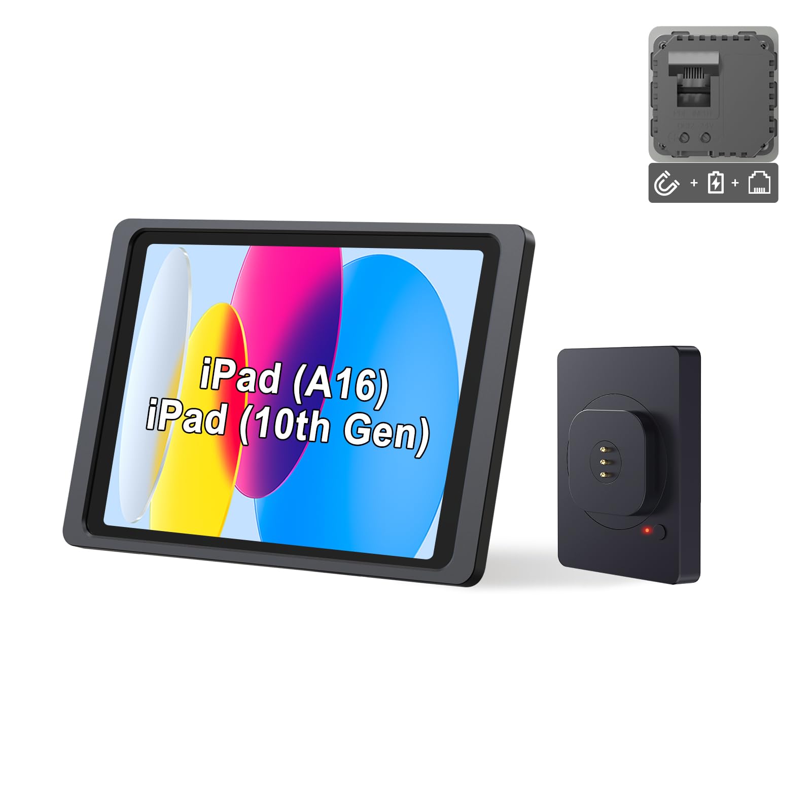 Amazon.com: EMONITA Magnetic Wall Mount with Charging Case A8 for