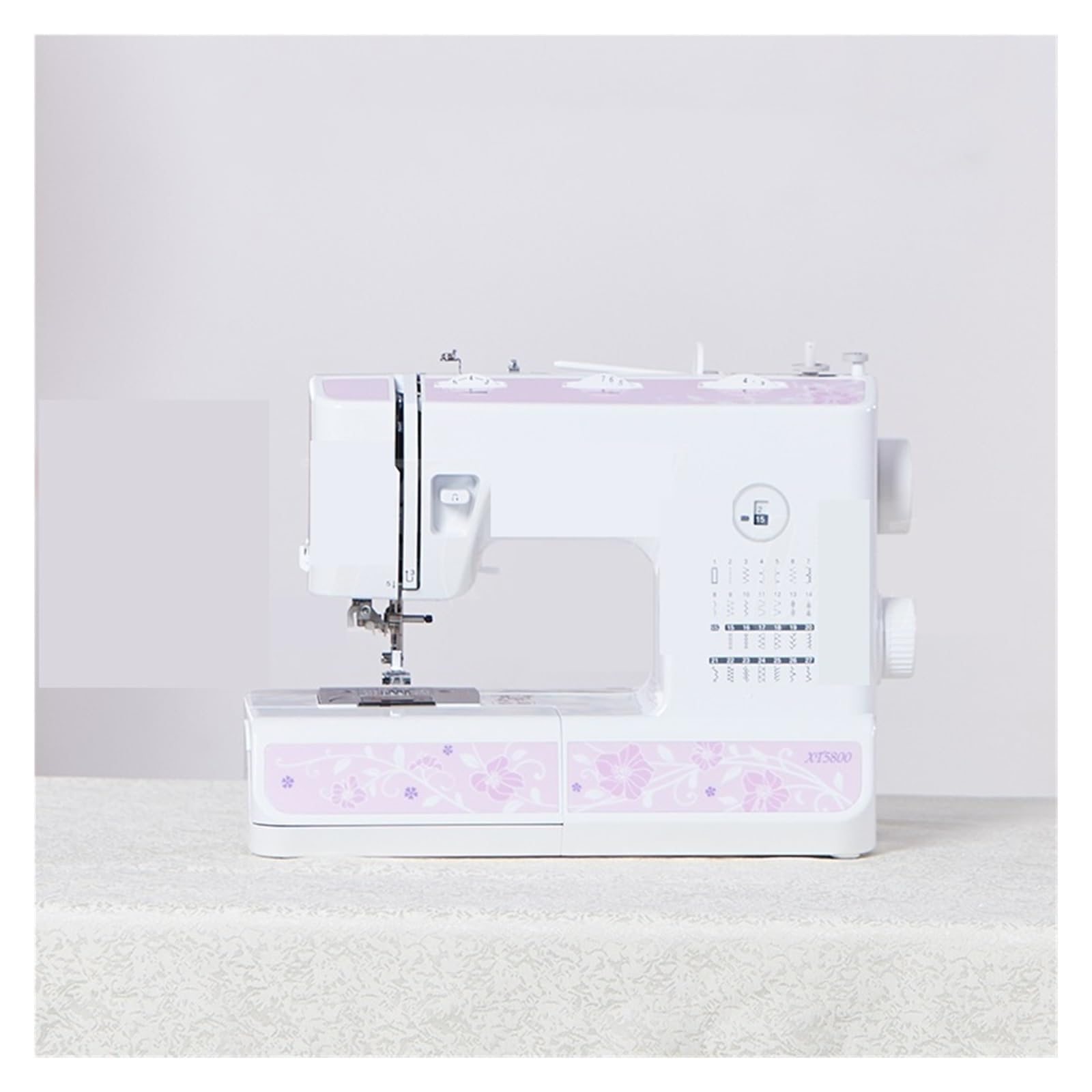Máquina de Coser eléctrica XT5800 para el hogar, para Comer Ropa Gruesa, para Coche, de Escritorio, multifunción con overlock, Potente, silenciosa y Estable.