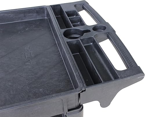 Vista 15 de MaxWorks 80855 Carrito de servicio de 500 libras con dos bandejas (40 x 17 pulgadas, dimensiones totales)