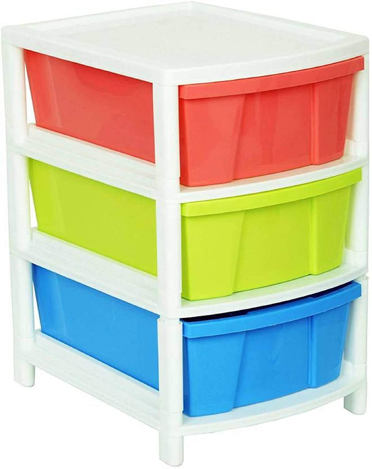 naks NAKSH ENTERPRISE Multipurpose 3 Layer(Small Size) Utility Plastic Kitchen Rack (Multicolor)