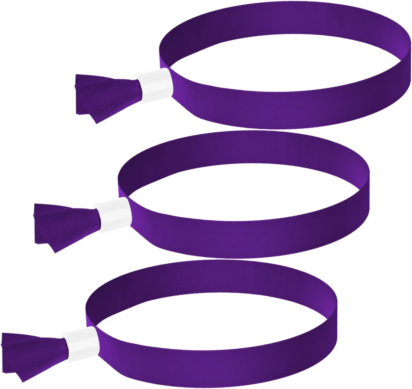 100 Pack Cloth Event Wristband, Solid Color Cloth