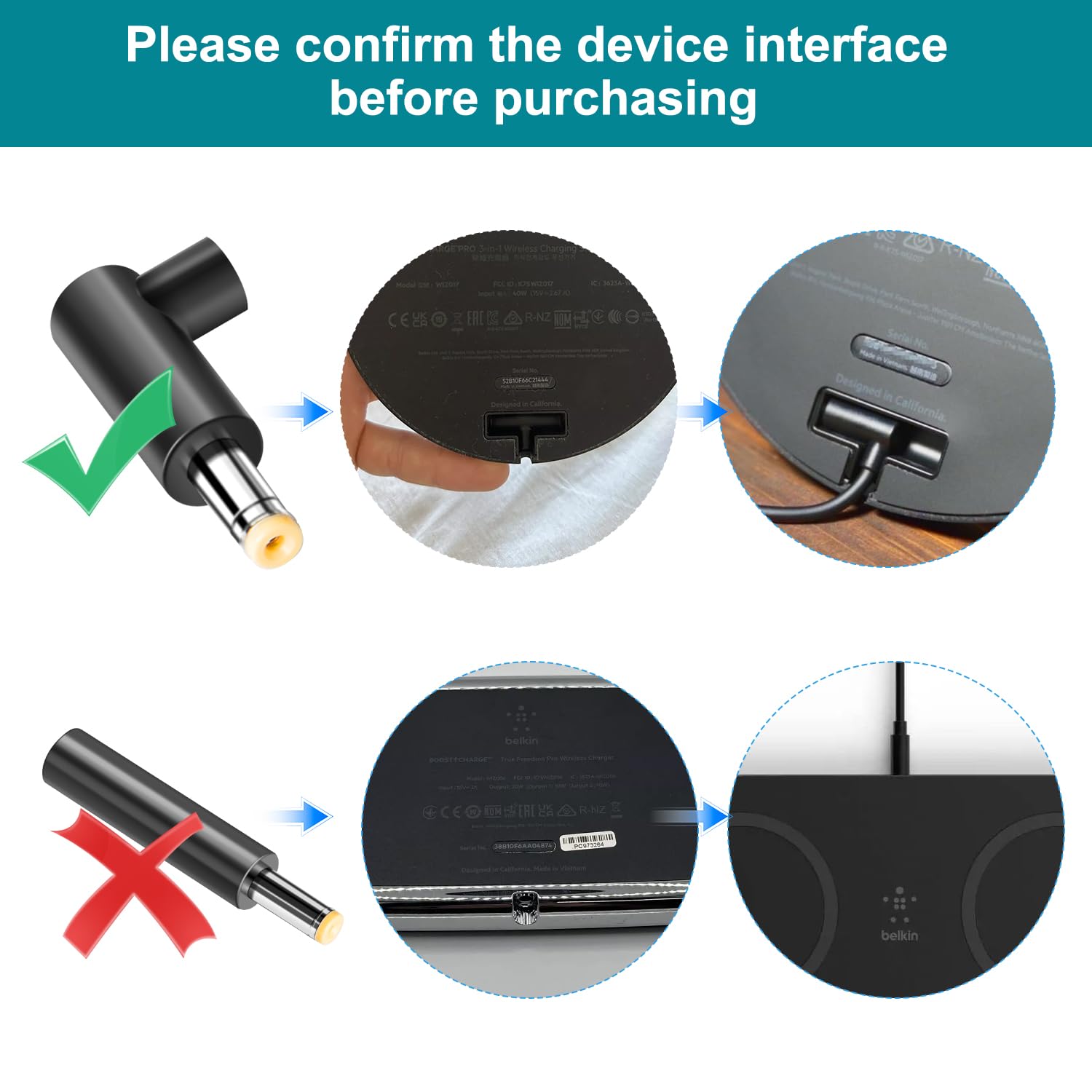 Amazon.com: TAIFU 15V 2.67A Wireless Charger for Belkin