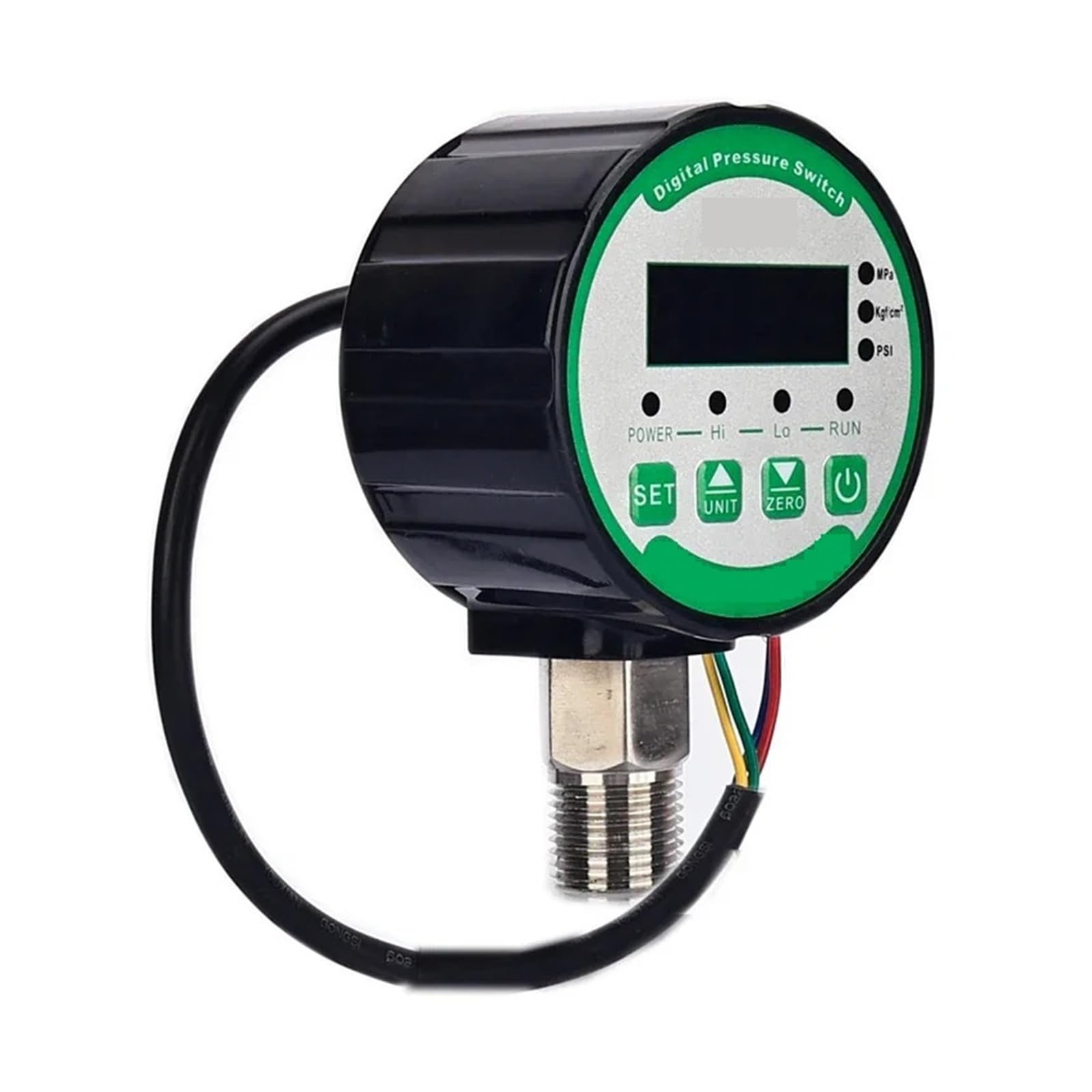 Manómetro, Controlador de interruptor presión digital Manómetro contacto eléctrico inteligente(0~60MPa)