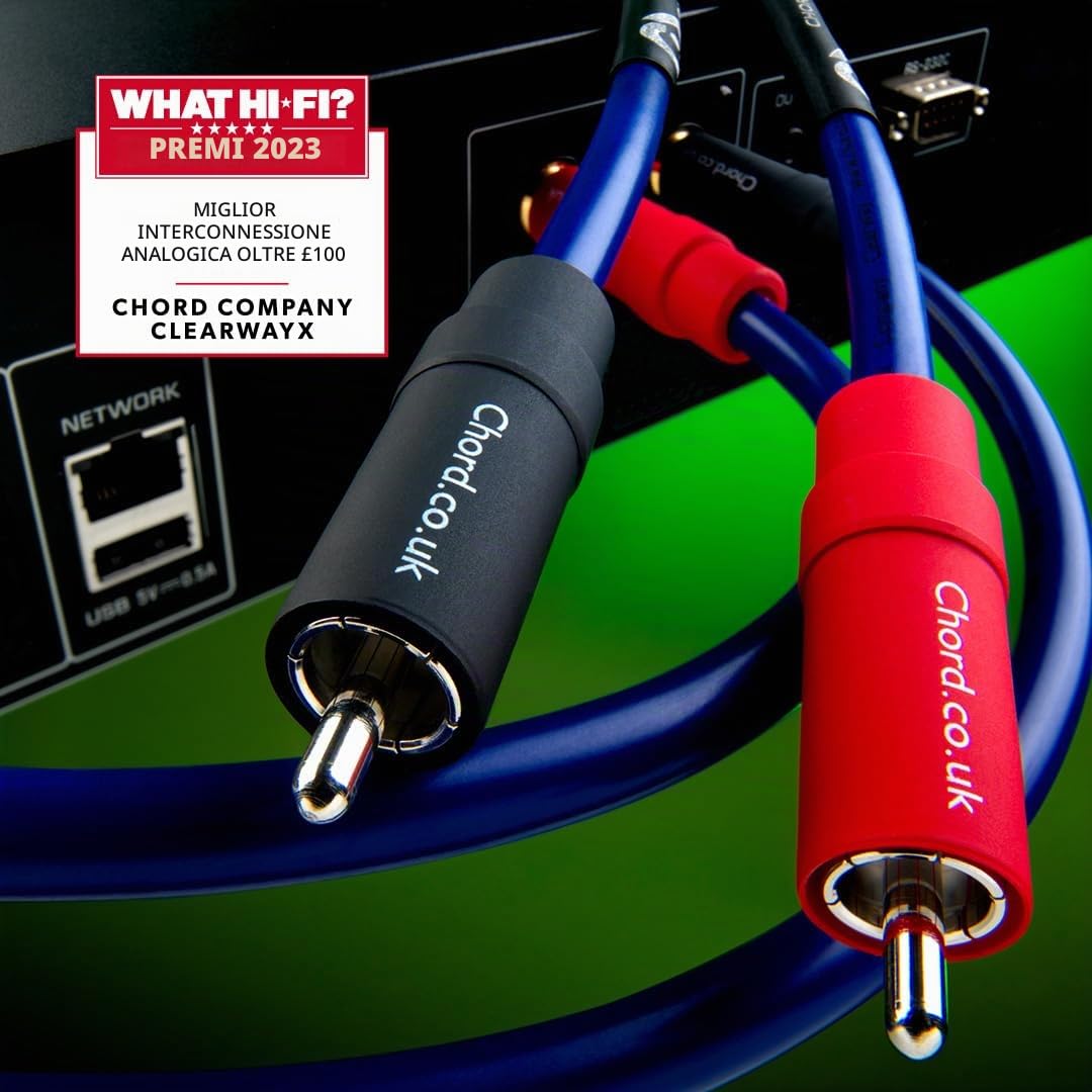 Chord ClearwayX ARAY - Coppia di interconnessioni RCA analogiche, 0,5 m