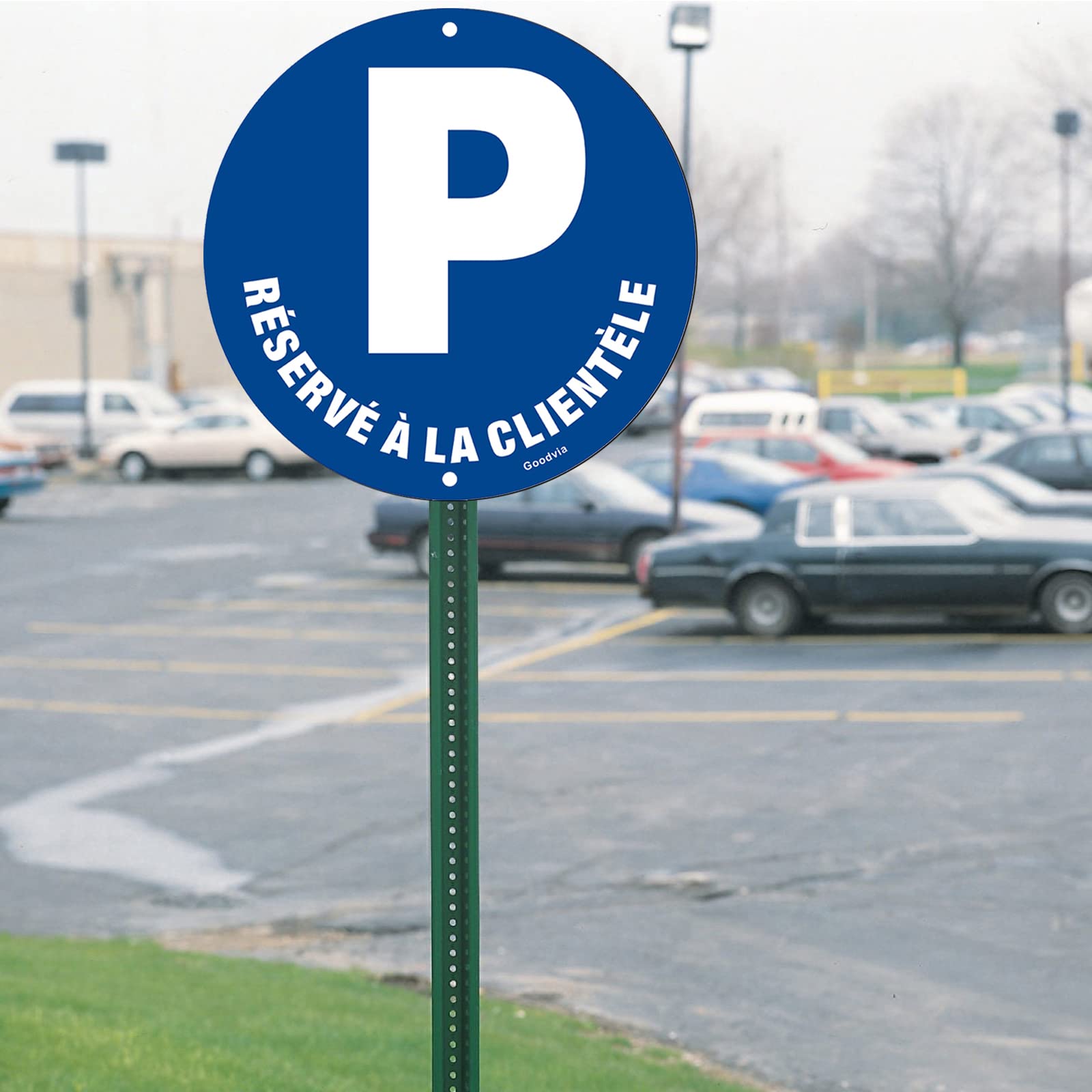 Panneau Parking Privé Goodvia - Aluminium Réfléchissant Ø280mm, Résistant Aux Intempéries