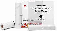 Vista 47 de Phomemo Papel adhesivo térmico blanco de 1.969 in, compatible con Phomemo M02/M02S/M02 PRO/M04S/M04AS Mini impresora térmica, texto negro, 3 rollos