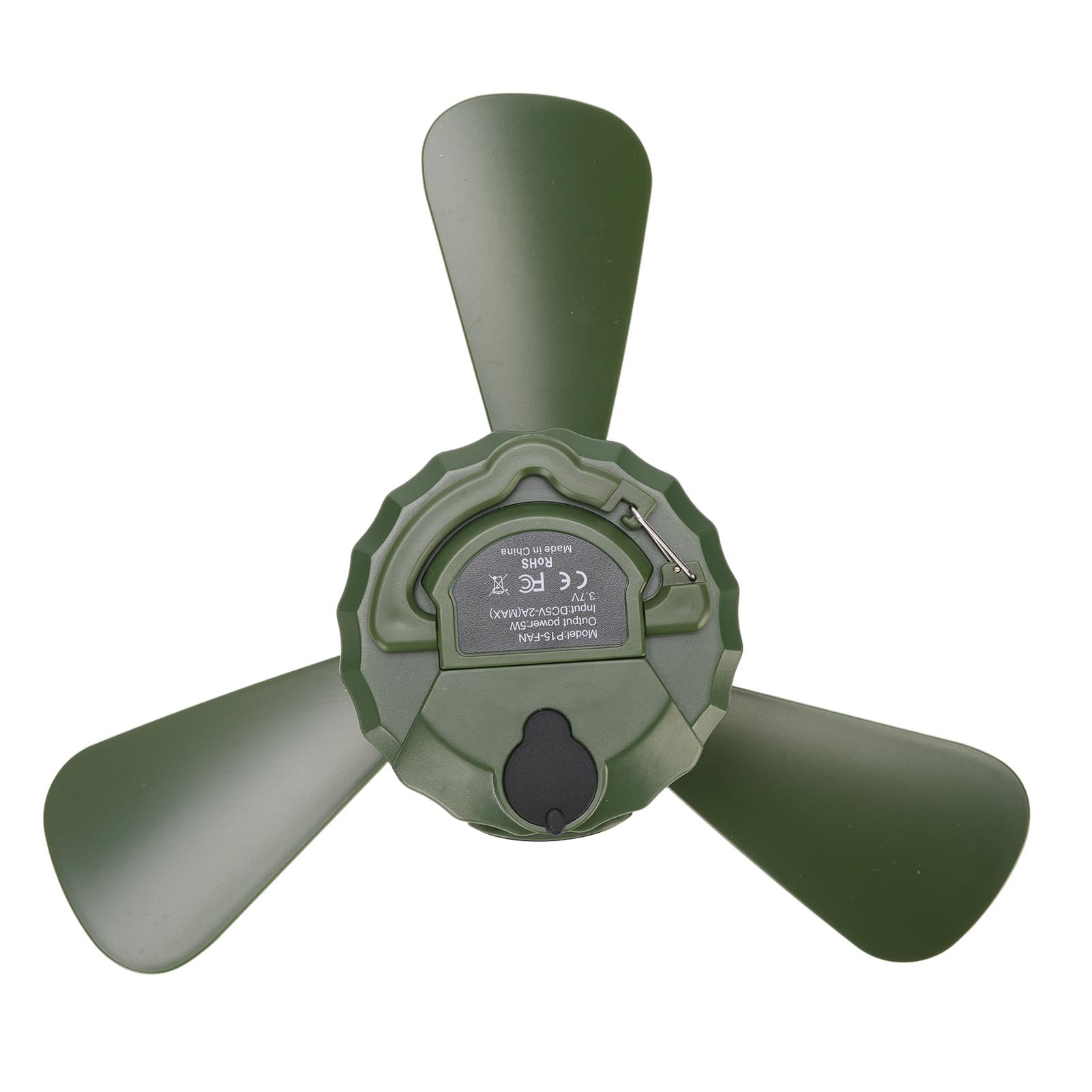 Ventilador de camping portátil con batería de 5200 y luz para tienda
