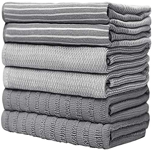 Bumble Towels Premium Kitchen,Hand Towels (20"X 28", 6 Pack) Large Cotton, Dish thumb #5