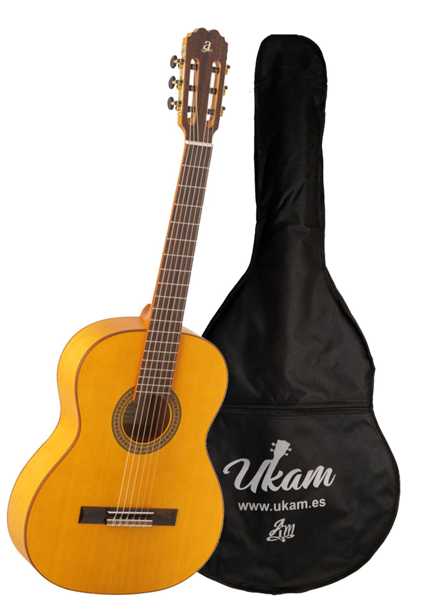 Guitare flamenca Triana Admira+Étui Ukam rembourrée 5mm. avec frappeur inclus (avec étui)