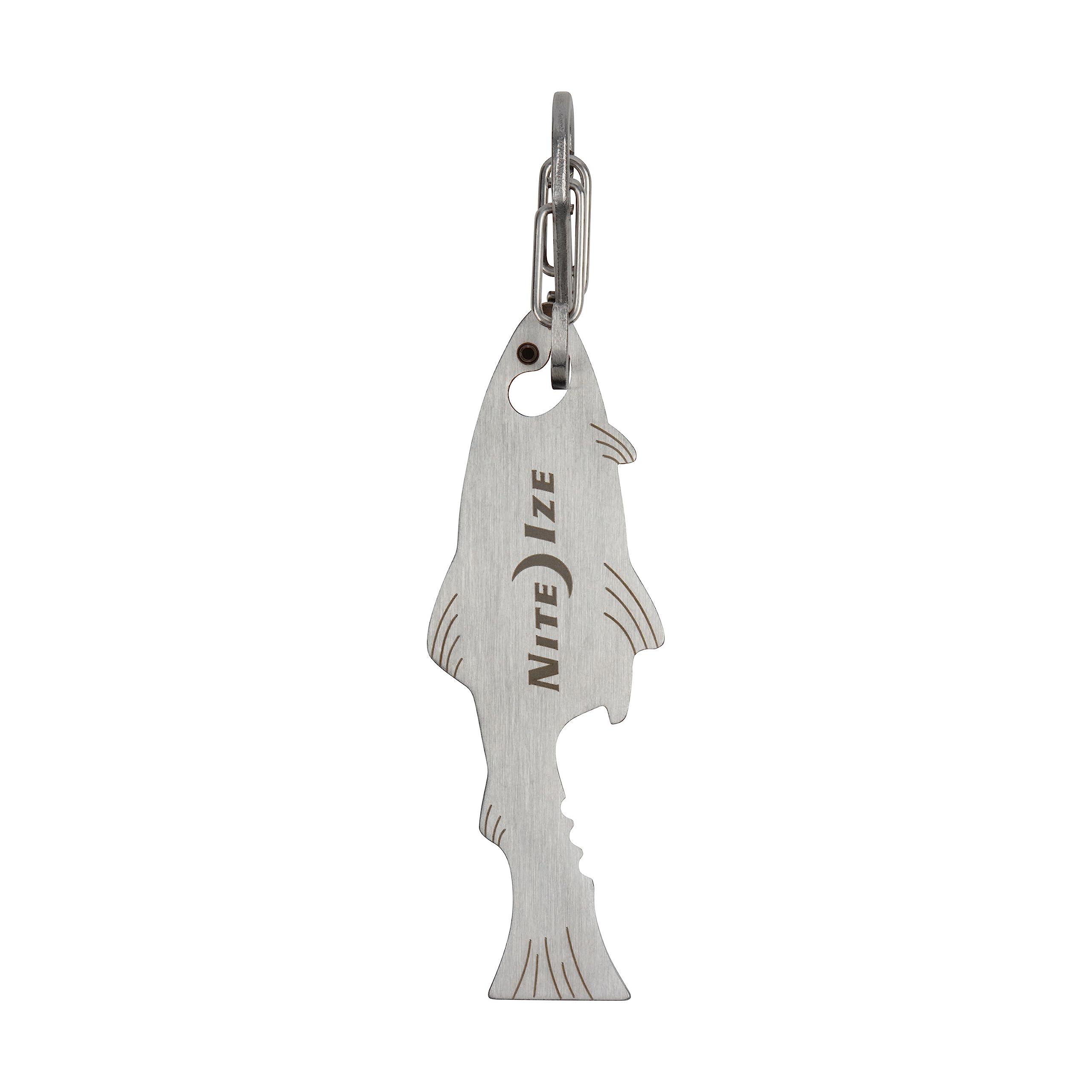 Nite Ize Doohickey Fishkey Key Tool, Silver Multi-tool Keychain Multi-tool
