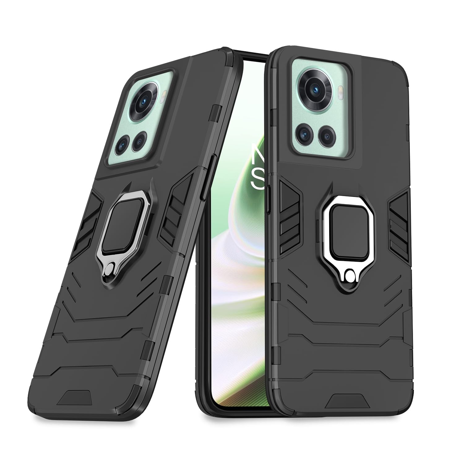 Pikkme OnePlus 10R (5G) / 10R (5G) Prime Edition Back Cover | D5 Tough Armor Bumper | 360 Protection Case | Ring Holder Stand Case (Black) (B0CBBL6F78) Amazon Price History, Amazon Price Tracker