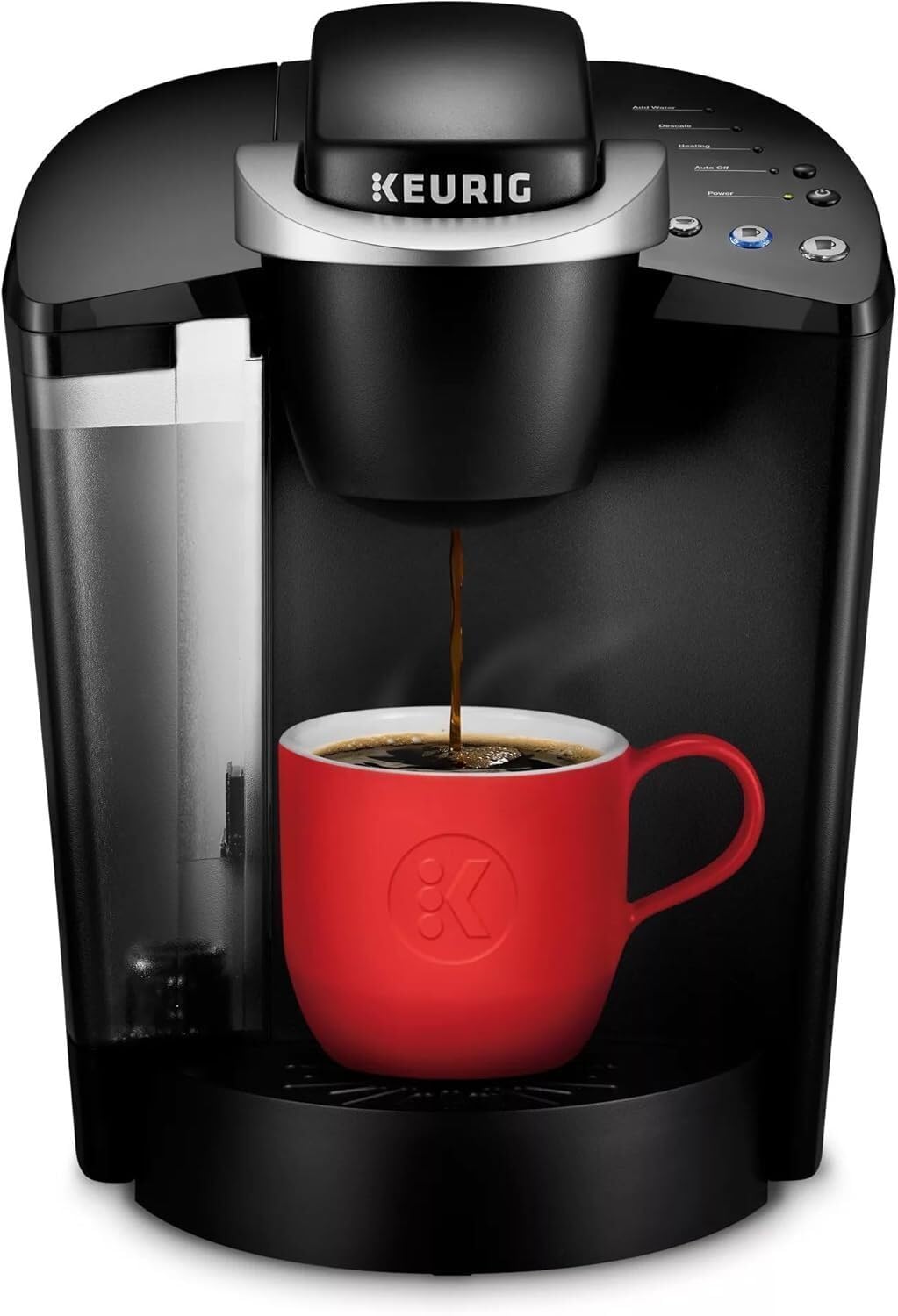 Keurig K-Classic Single Serve K-Cup Pod Coffee Maker with 3 Brew Sizes 48oz Removable Reservoir Black Renewed